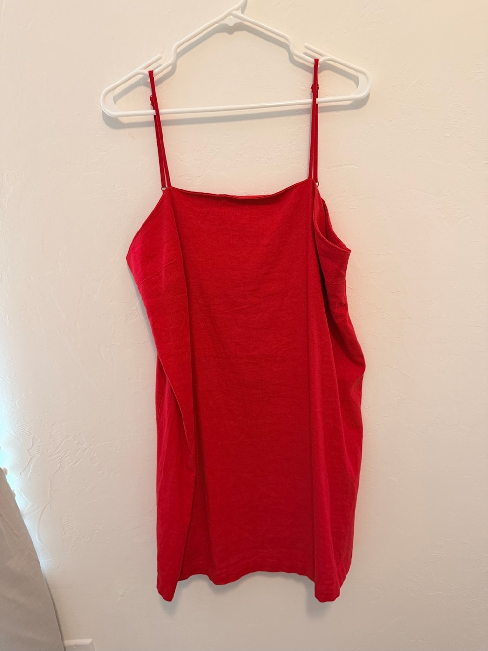 a new day Red Linen Dress Size L